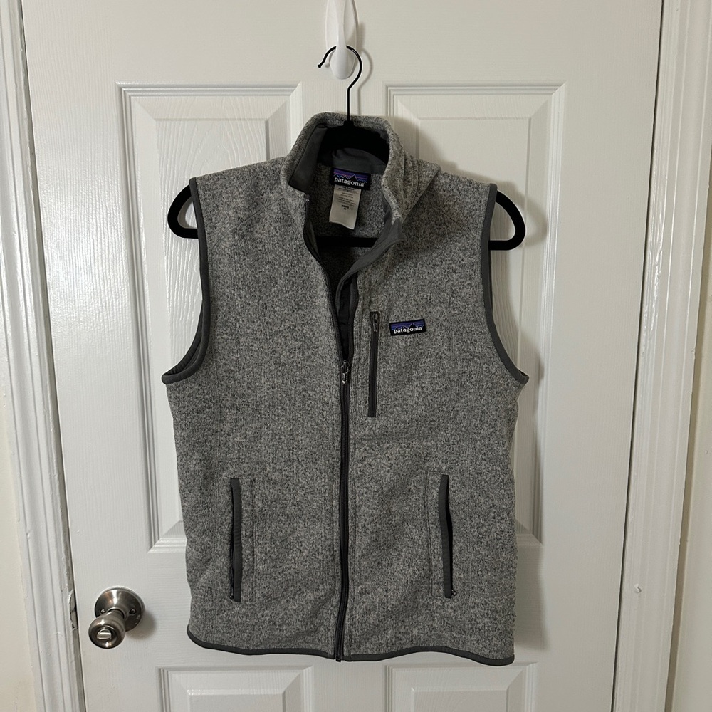 Patagonia Heather Gray Fleece Vest